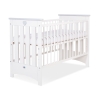Lit pour Bébé 120x60 cm Lorenzo Blanc Gris