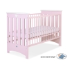 Lit pour Bébé 120x60 cm Lorenzo Rose Rose pour Fille