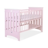 Lit pour Bébé 120x60 cm Lorenzo Rose Rose pour Fille