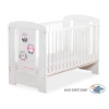 Lit pour Bébé 60x120 cm Blanc Hiboux