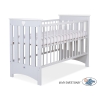 Lit pour Bébé a Barreaux 60x120 cm Lorenzo Gris