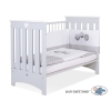 Lit pour Bébé a Barreaux 60x120 cm Lorenzo Gris