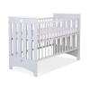 Lit pour Bébé a Barreaux 60x120 cm Lorenzo Gris