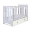 Lit pour Bébé a Barreaux avec Tiroir 120x60 cm Lorenzo Maxi