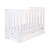 Lit pour Bébé a Barreaux avec Tiroir 120x60 cm Lorenzo Standard Blanc