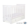 Lit pour Bébé avec Tiroir 120x60 cm Lorenzo Maxi Blanc