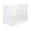 Lit pour Bébé avec Tiroir 120x60 cm Lorenzo Standard Blanc
