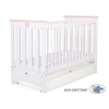 Lit pour Bébé avec Tiroir 120x60 cm Lorenzo Standard Blanc