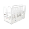 Lit pour Bébé avec Tiroir 120x60 cm Maxi Blanc étoiles
