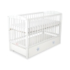 Lit pour Bébé avec Tiroir 120x60 cm Maxi Blanc étoiles