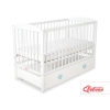 Lit pour Bébé avec Tiroir 120x60 cm Maxi Cœurs
