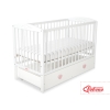 Lit pour Bébé avec Tiroir 120x60 cm Maxi Cœurs