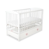 Lit pour Bébé avec Tiroir 120x60 cm Maxi Cœurs