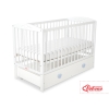 Lit pour Bébé avec Tiroir 120x60 cm Maxi Cœurs