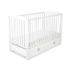 Lit pour Bébé avec Tiroir 120x60 cm Maxi Cœurs