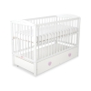 Lit pour Bébé avec Tiroir 120x60 cm Maxi Cœurs