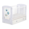 Lit pour Bébé avec Tiroir 120x60 cm Maxi Hiboux