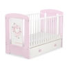 Lit pour Bébé avec Tiroir 120x60 cm Maxi Rose Rose
