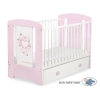 Lit pour Bébé avec Tiroir 120x60 cm Maxi Rose Rose