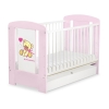 Lit pour Bébé avec Tiroir 120x60 cm Standard Rose Papillon