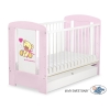 Lit pour Bébé avec Tiroir 120x60 cm Standard Rose Papillon