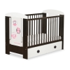 Lit pour Bébé avec Tiroir 120x60 Maxi Hiboux