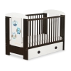 Lit pour Bébé avec Tiroir 120x60 Maxi Hiboux