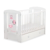 Lit pour Bébé avec Tiroir 120x60 Maxi Hiboux