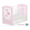 Lit pour Bébé avec Tiroir 120x60 Maxi Hiboux