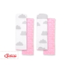 Lot de 2 Protèges Ceinture Rose Gris Des Nuages