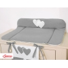 Matelas à Langer Bébé Anthracite Cœurs