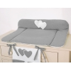 Matelas à Langer Bébé Anthracite Cœurs