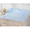 Matelas à Langer Bébé Bleu Cœurs