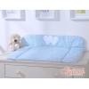 Matelas à Langer Bébé Bleu Fleurs Cœurs