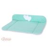 Matelas à Langer Bébé Menthe Cœurs