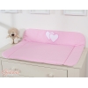 Matelas à Langer Bébé Rose Cœurs
