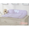 Matelas à Langer Bébé Vert à Pois Cœurs