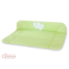 Matelas à Langer Bébé Vert Rayures Cœurs