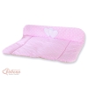 Matelas à Langer Grand Format Rose à Pois Cœurs