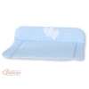 Matelas à Langer Moelleux Bleu à Carreaux Cœurs
