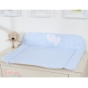 Matelas à Langer Moelleux Bleu à Carreaux Cœurs