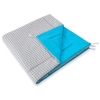 Matelas de Sol pour Tipi (Teepee) Gris Turquoise à Carreaux