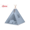 Méga Lot: Tente de Tipi + Tapis de Jeu + Oreillers + Plumes Bleu Pastel