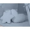 Méga Lot: Tente de Tipi + Tapis de Jeu + Oreillers + Plumes Bleu Pastel
