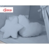 Méga Lot: Tente de Tipi + Tapis de Jeu + Oreillers + Plumes Bleu Pastel