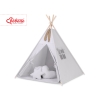 Méga Lot: Tente de Tipi + Tapis de Jeu + Oreillers + Plumes Gris