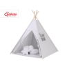 Méga Lot: Tente de Tipi + Tapis de Jeu + Oreillers + Plumes Gris
