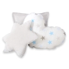 Méga Lot: Tente de Tipi + Tapis de Jeu + Oreillers + Plumes Gris Bleu étoiles