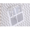 Méga Lot: Tente de Tipi + Tapis de Jeu + Oreillers + Plumes Gris Chevron