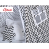 Méga Lot: Tente de Tipi + Tapis de Jeu + Oreillers + Plumes Noir Chevron